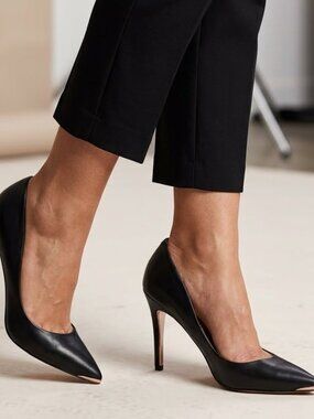 JENN ARDOR Women’s Navy Pointed Toe Stiletto Pumps Size 8.5 Classic Heels